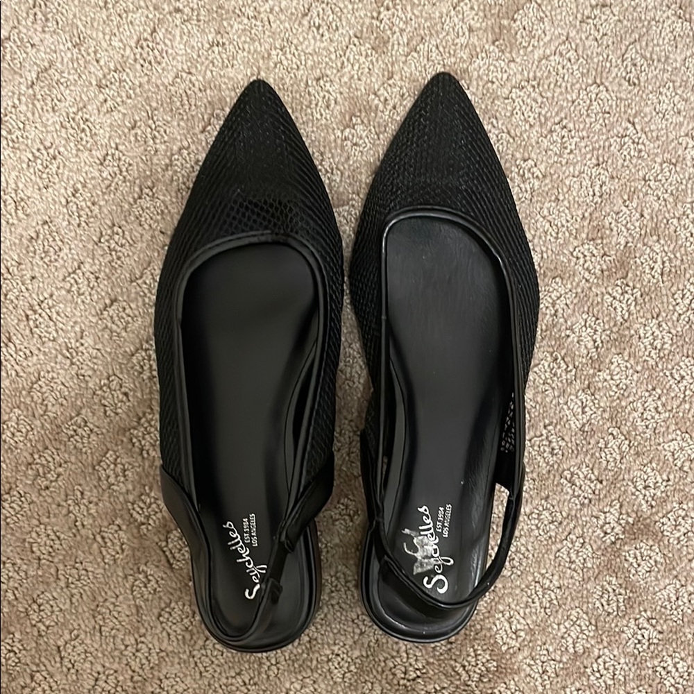 Stylish Black Slingback Women's Shoes